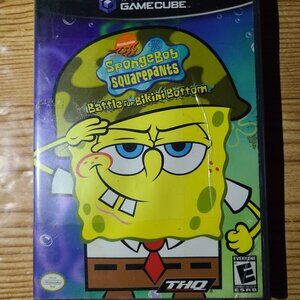 Spongebob Squarepants Battle for Bikini Bottom Nintendo Gamecube Game (AS IS)
